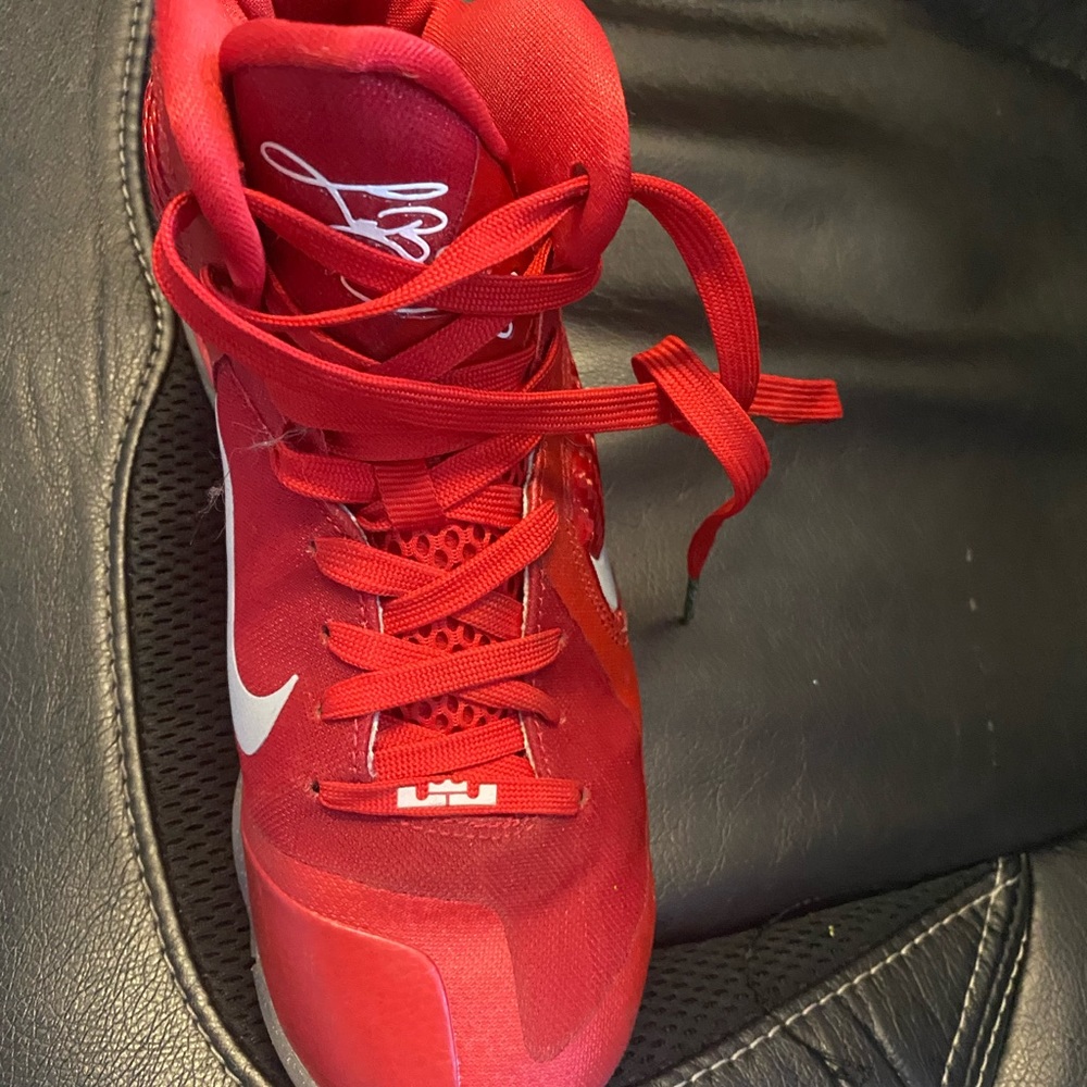 Lebron James Nike Extra Strings Red And Green - image 3